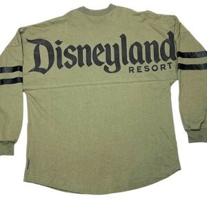 Disneyland Resort spirit jersey army green black stripes size medium